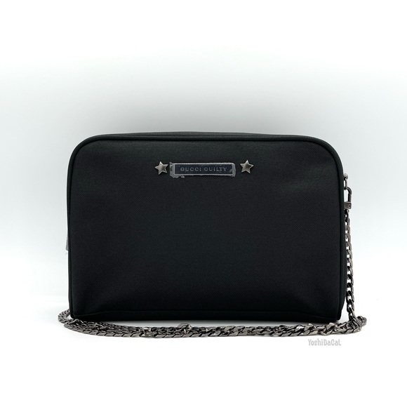 🆕 Gucci Guilty Beauty Cosmetic Case to Crossbody Bag Purse, Black, New Handbag - Picture 3 of 10